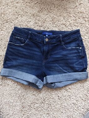 Apt. 9 Dark Wash Cuffed Denim Shorts